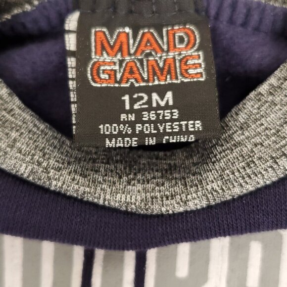 Mad Game 2-Piece Sweatsuit Vest and Shirt Set 12 Months Football MVP Sports NWT - Picture 8 of 12